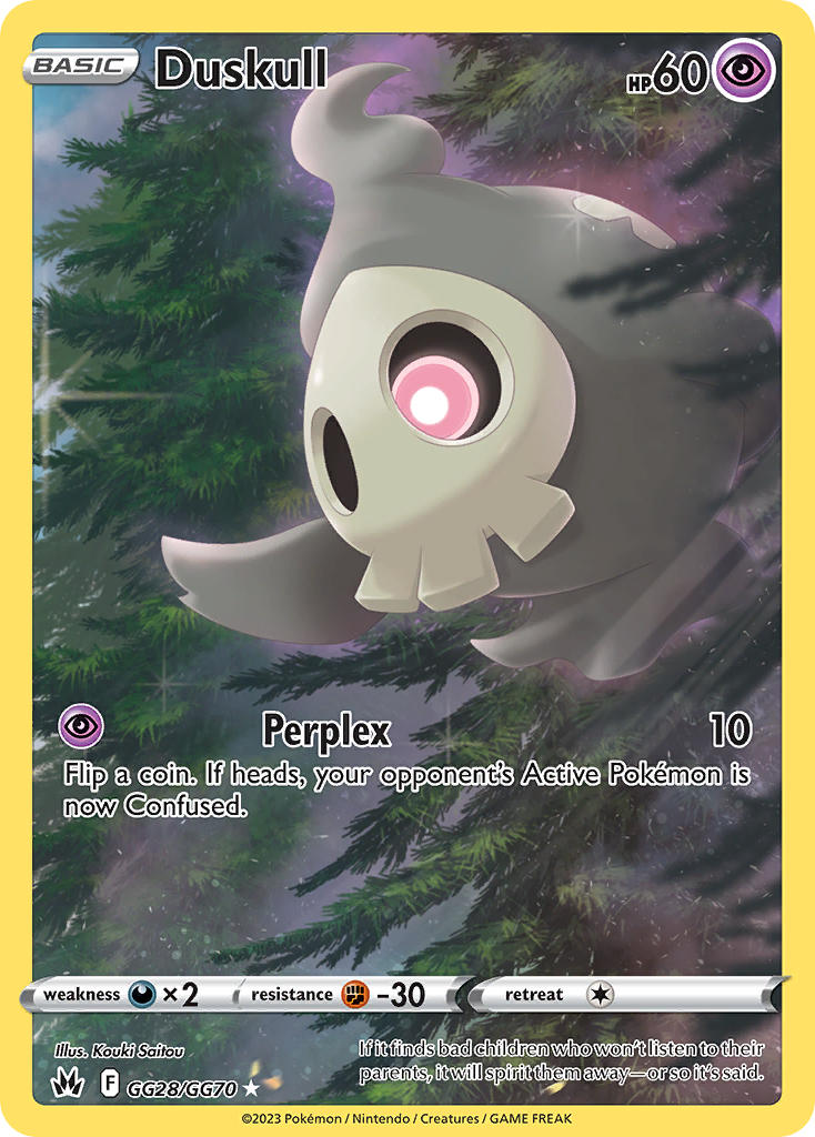 Duskull GG28/GG70 Holo Rare