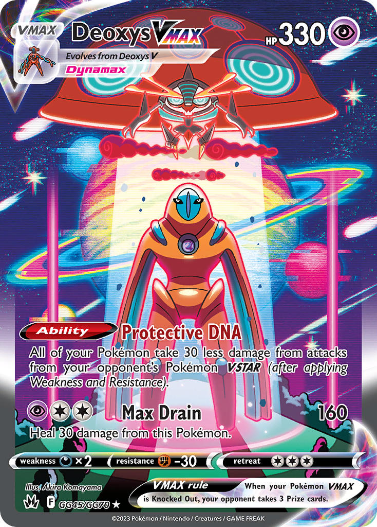 Deoxys VMAX GG45/GG70 Holo Rare VMAX