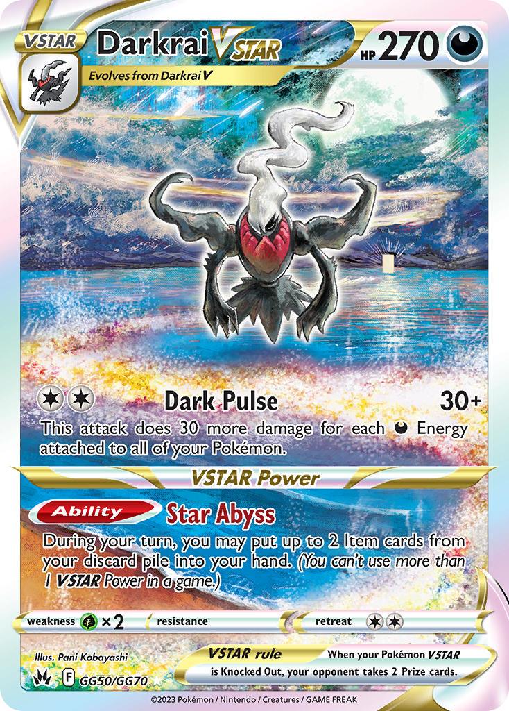 Darkrai VSTAR GG50/GG70 Holo Rare VSTAR