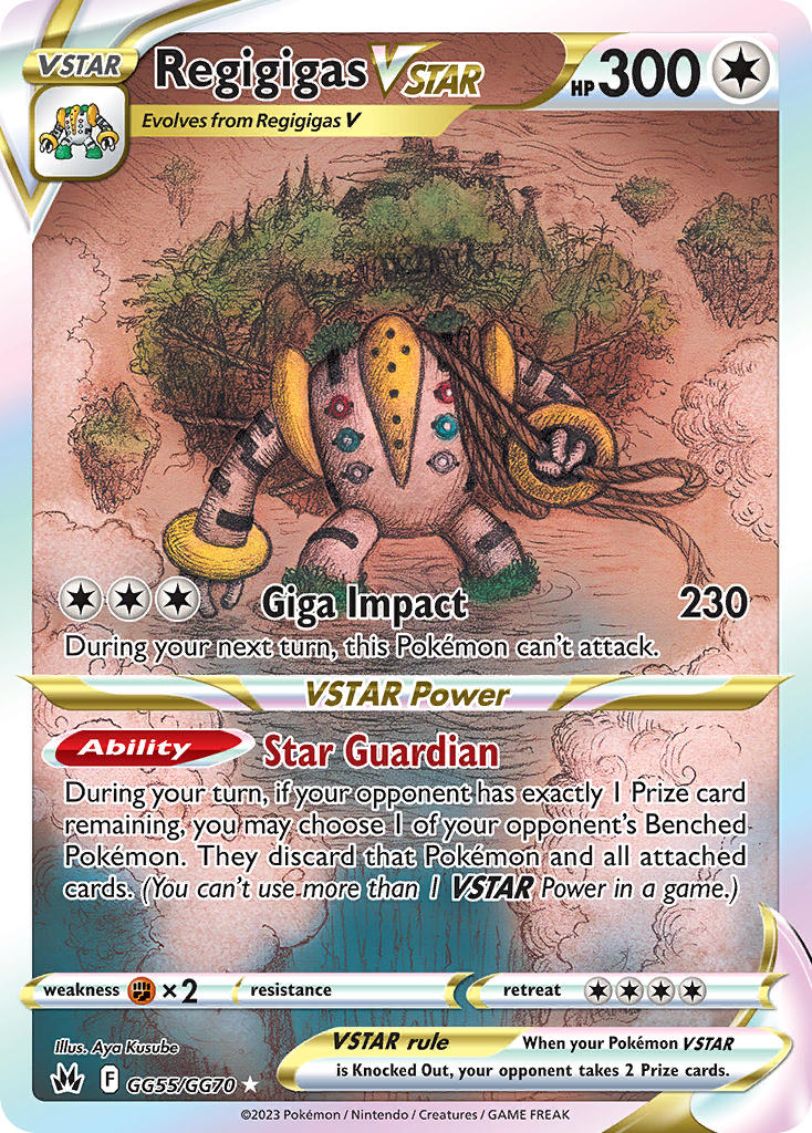 Regigigas VSTAR GG55/GG70 Holo Rare VSTAR