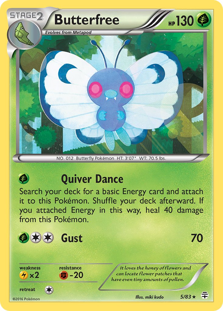 Butterfree 5/83 Holo Rare - MissingNo.