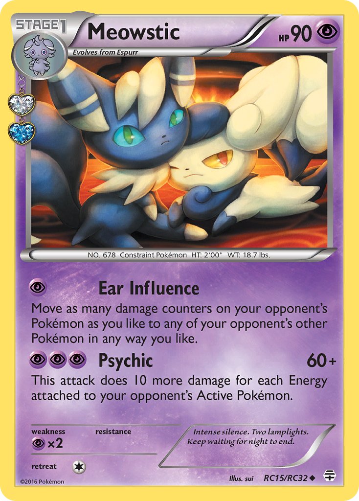 Meowstic RC15/RC32 Reverse Uncommon - MissingNo.