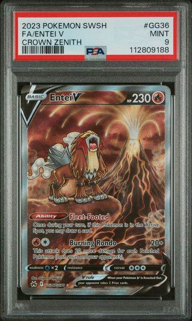 Entei V GG36 PSA 9 - MissingNo.