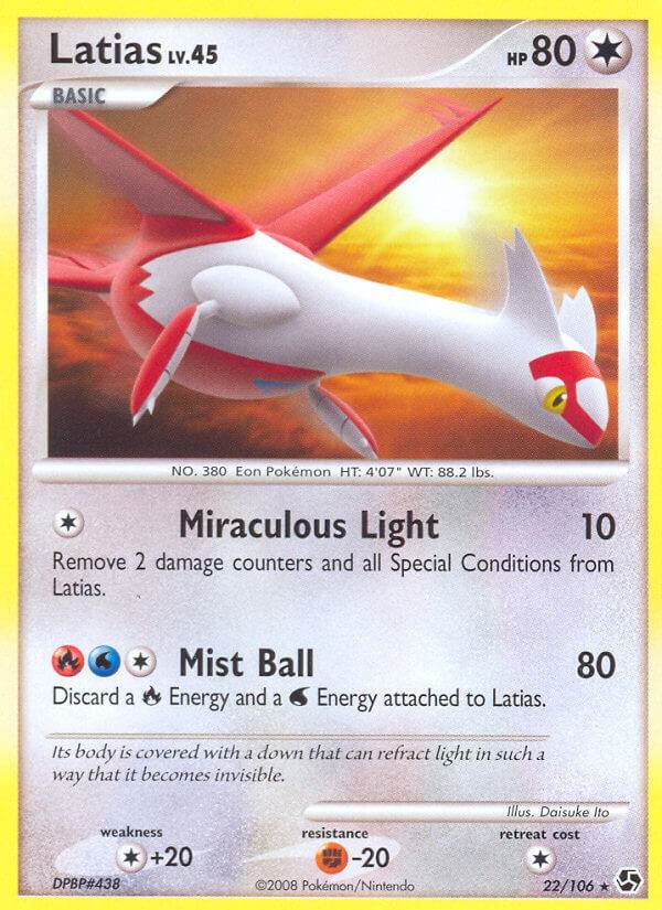 Latias 22/106 Reverse Rare - MissingNo.