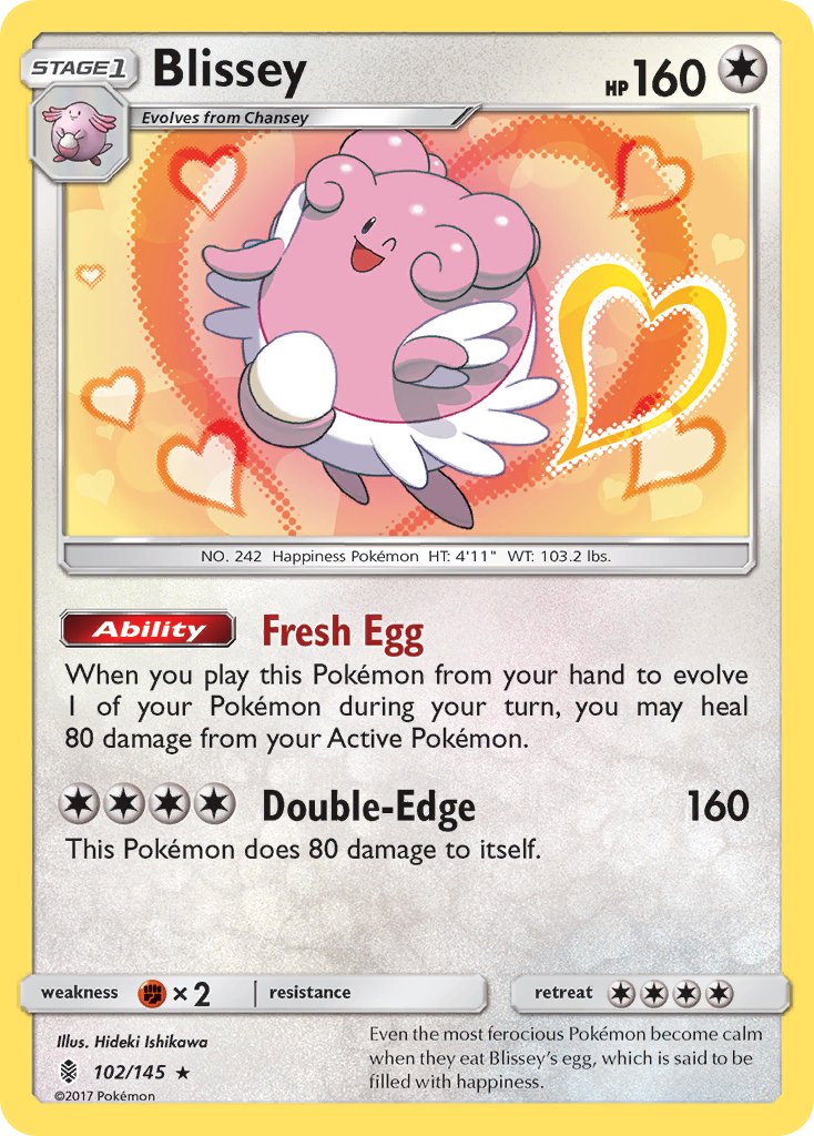 Blissey 102/145 Reverse Rare - MissingNo.