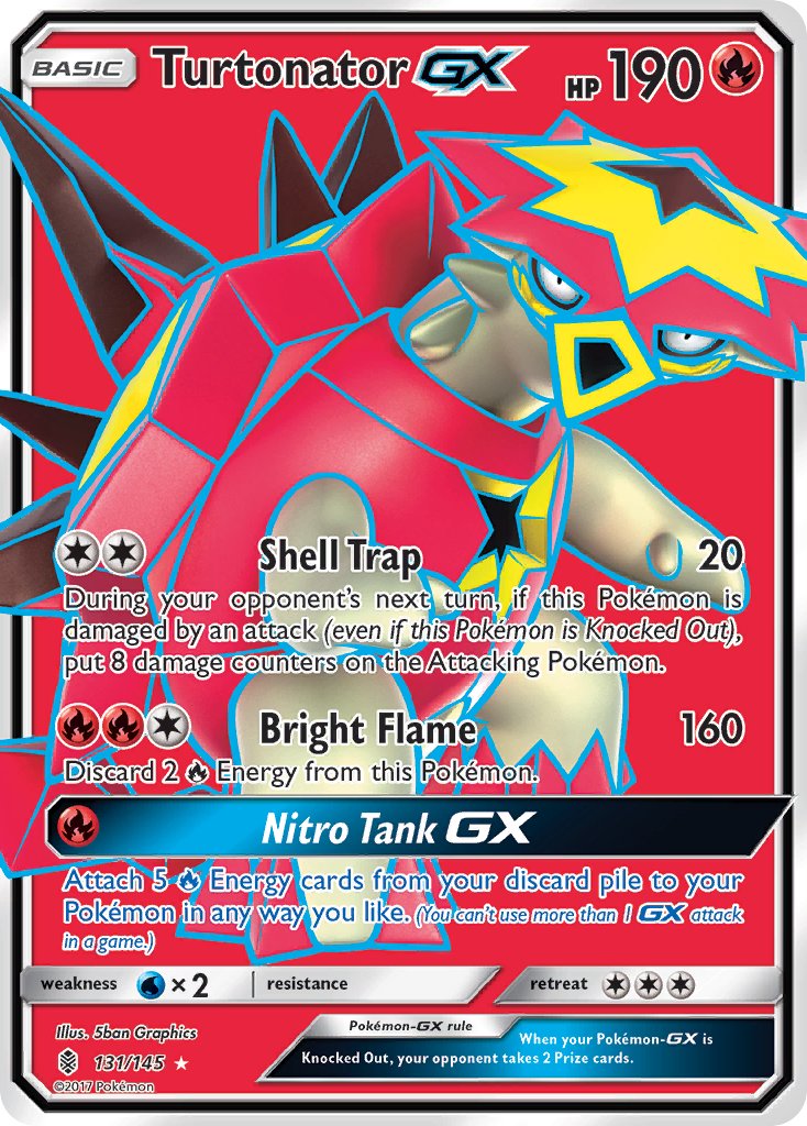 Turtonator GX 131/145 Holo Ultra Rare GX - MissingNo.