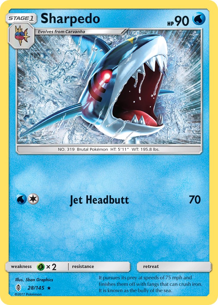 Sharpedo 28/145 Non-Holo Rare - MissingNo.