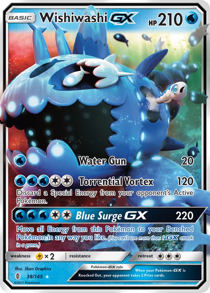 Wishiwashi GX 38/145 Holo Rare GX - MissingNo.