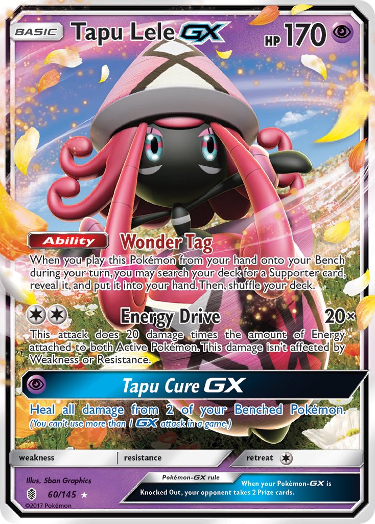 Tapu Lele GX 60/145 Holo Rare GX - MissingNo.
