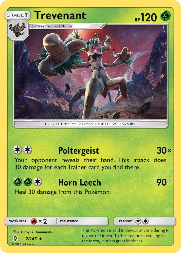 Trevenant 7/145 Non-Holo Rare - MissingNo.