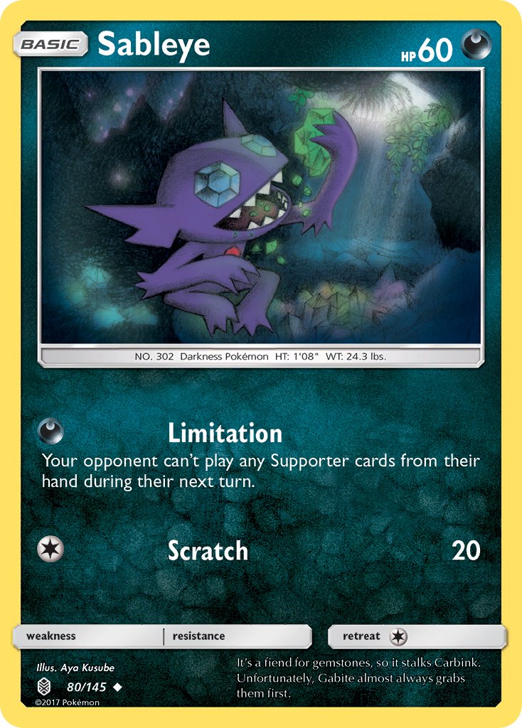 Sableye 80/145 Reverse Uncommon - MissingNo.