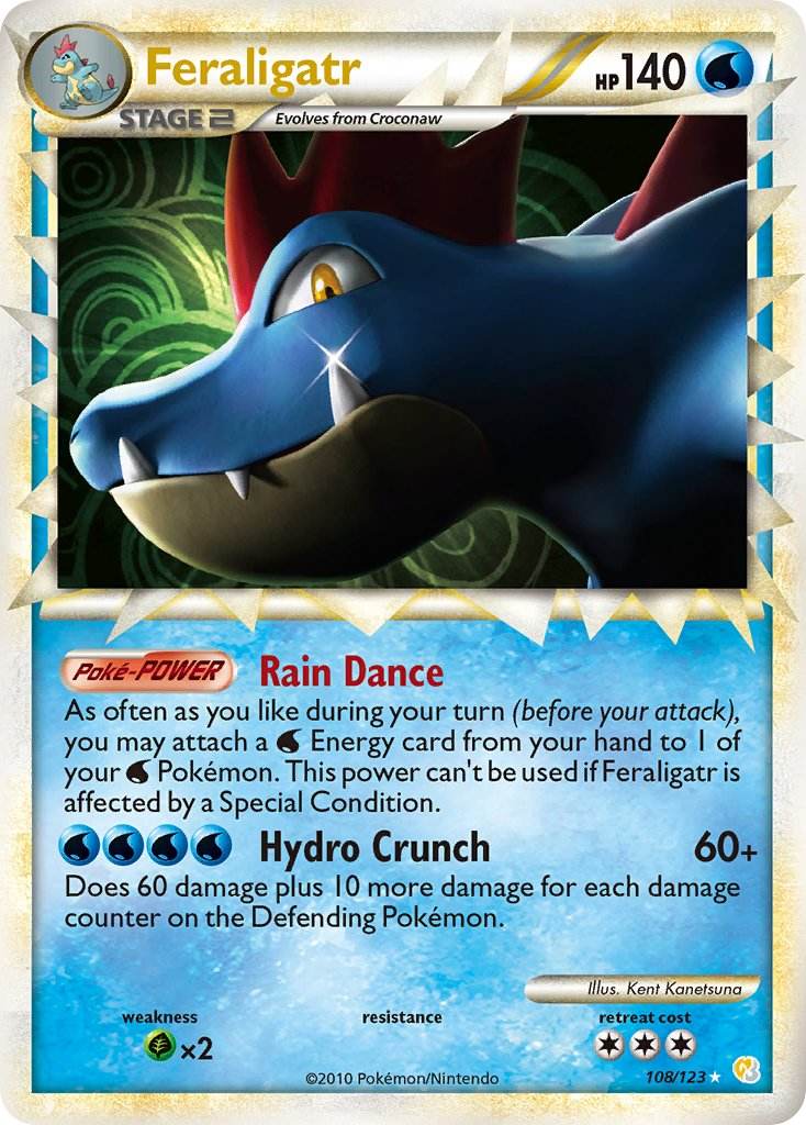 Feraligatr Prime 108/123 Holo Ultra Rare - MissingNo.