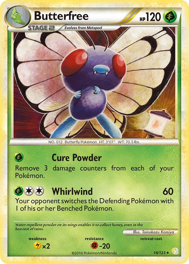 Butterfree 16/123 Non-Holo Rare - MissingNo.