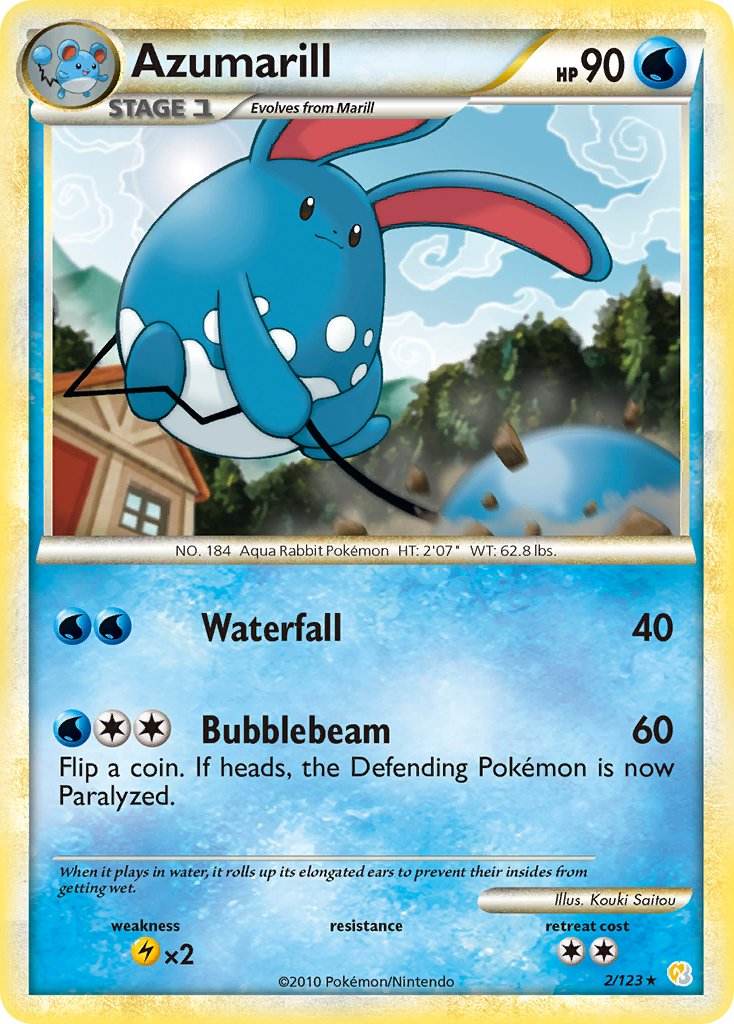 Azumarill 2/123 Reverse Rare - MissingNo.