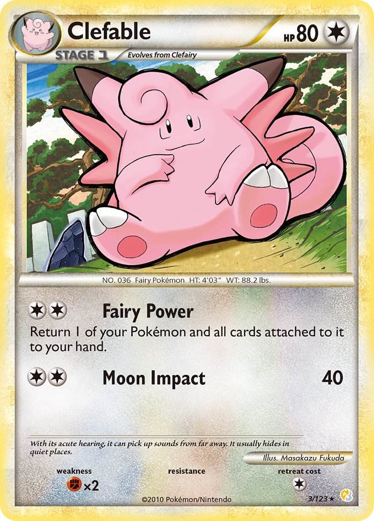 Clefable 3/123 Holo Rare - MissingNo.