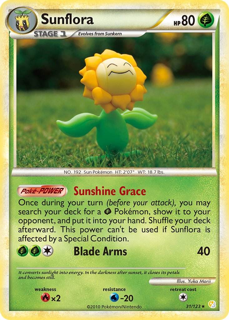 Sunflora 31/123 Reverse Rare - MissingNo.