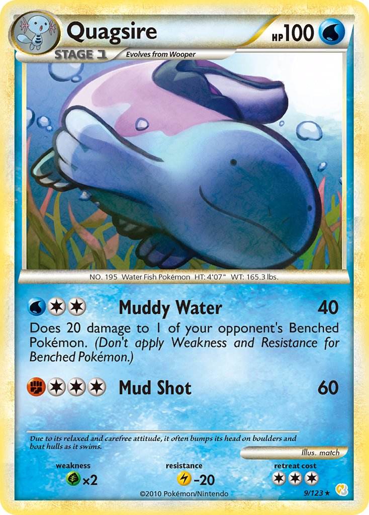 Quagsire 9/123 Holo Rare - MissingNo.