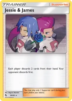 Jessie & James 58/68 Holo Rare - MissingNo.