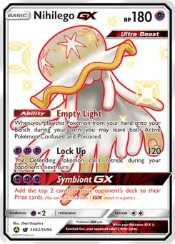 Nihilego GX SV62 Holo Ultra Rare Ultra Beast GX