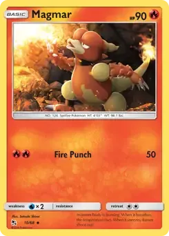 Magmar 10/68 Reverse Uncommon