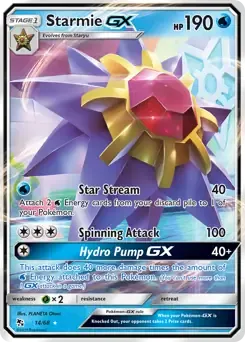 Starmie GX 14/68 Holo Rare GX