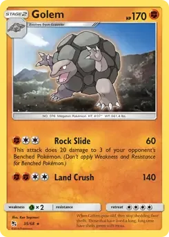 Golem 35/68 Non-Holo Rare - MissingNo.