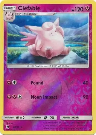 Clefable 40/68 Reverse Rare