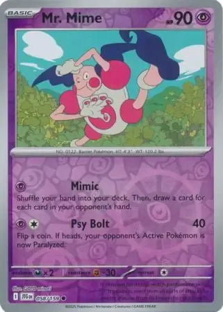 Mr. Mime 58/159 Reverse Common