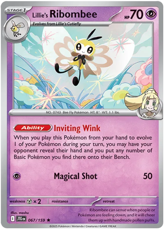Lillie's Ribombee 67/159 Holo Rare