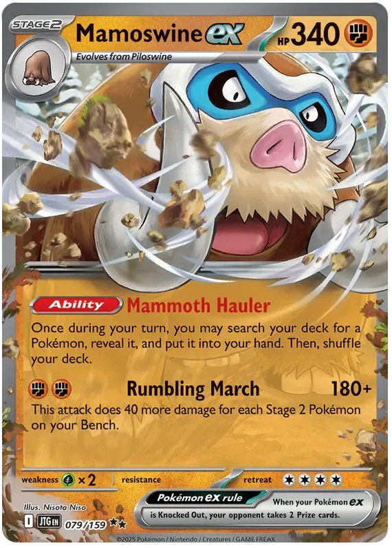 Mamoswine ex 79/159 Double Rare ex