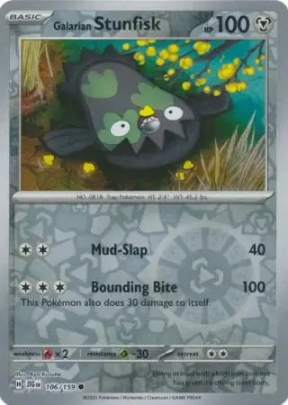 Galarian Stunfisk 106/159 Reverse Common