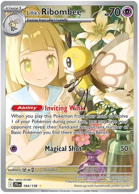Lillie's Ribombee 164/159 Illustration Rare