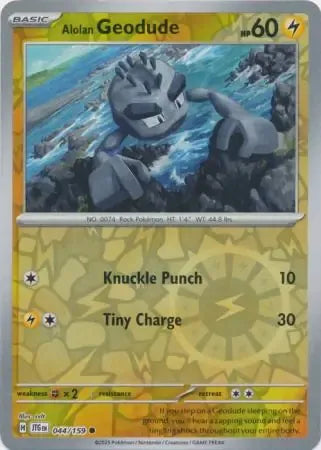 Alolan Geodude 44/159 Reverse Common
