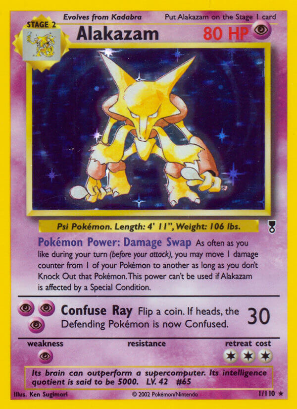 Alakazam 1/110 Holo Rare - MissingNo.