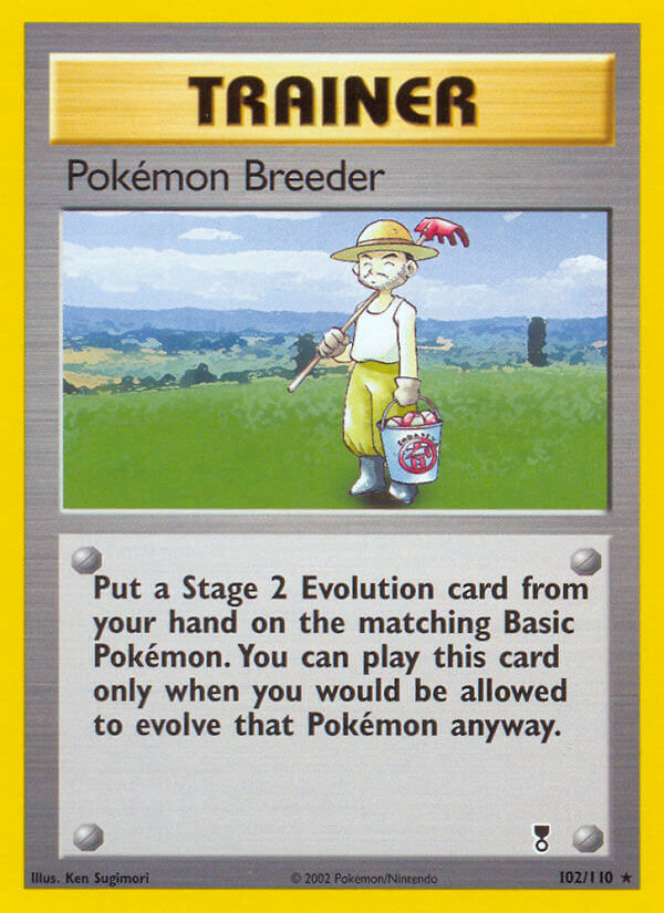 Pokémon Breeder 102/110 Non-Holo Rare - MissingNo.