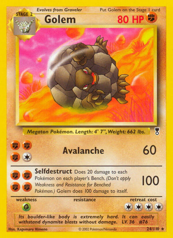 Golem 24/110 Reverse Rare - MissingNo.