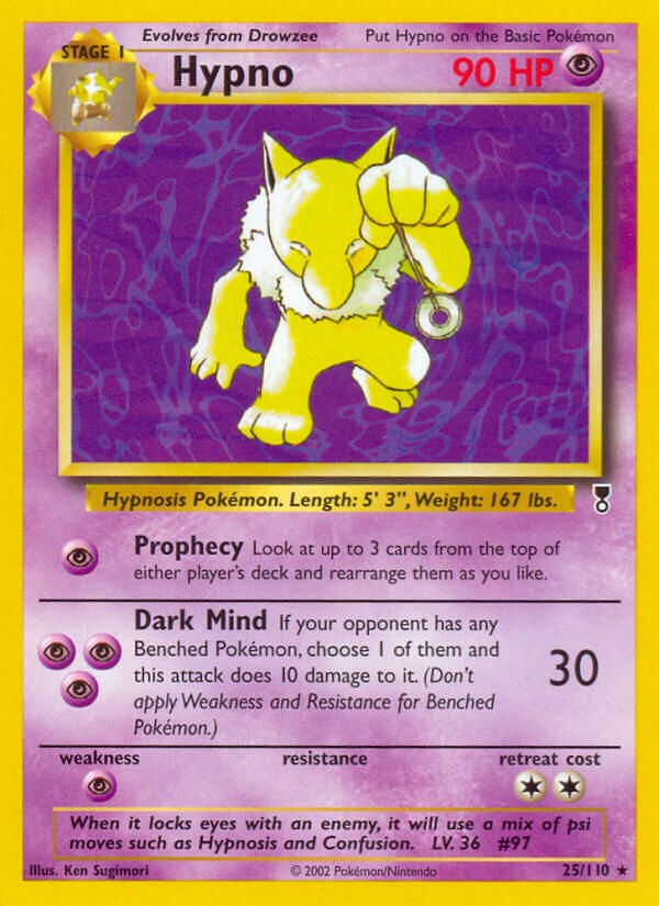 Hypno 25/110 Reverse Rare - MissingNo.
