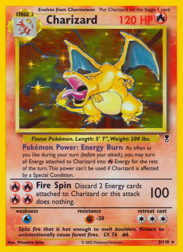 Charizard 3/110 Reverse Rare - MissingNo.