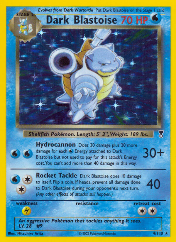 Dark Blastoise 4/110 Holo Rare - MissingNo.