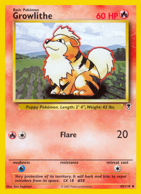 Growlithe 45/110 Reverse Uncommon - MissingNo.