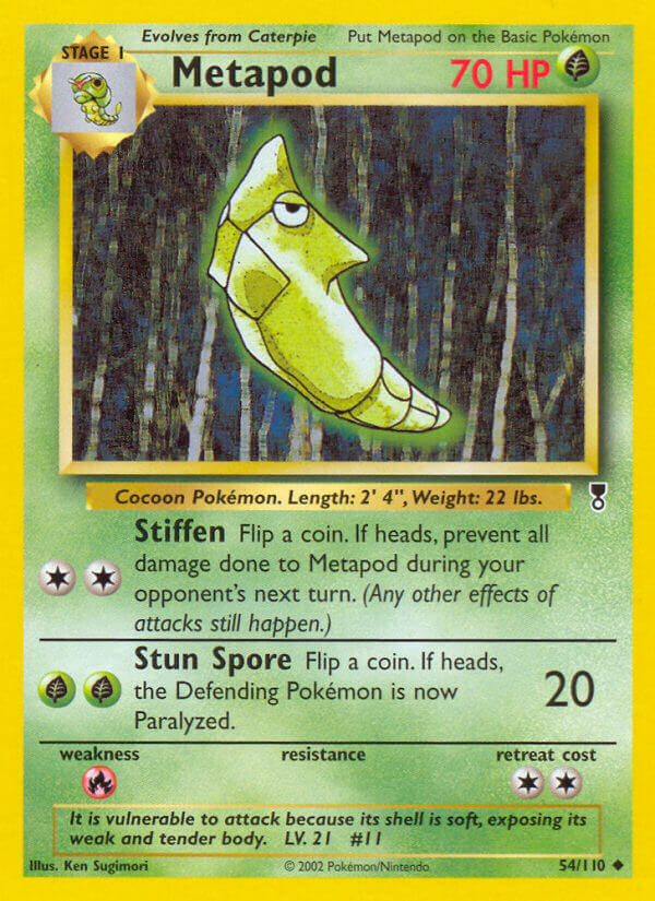 Metapod 54/110 Reverse Uncommon - MissingNo.