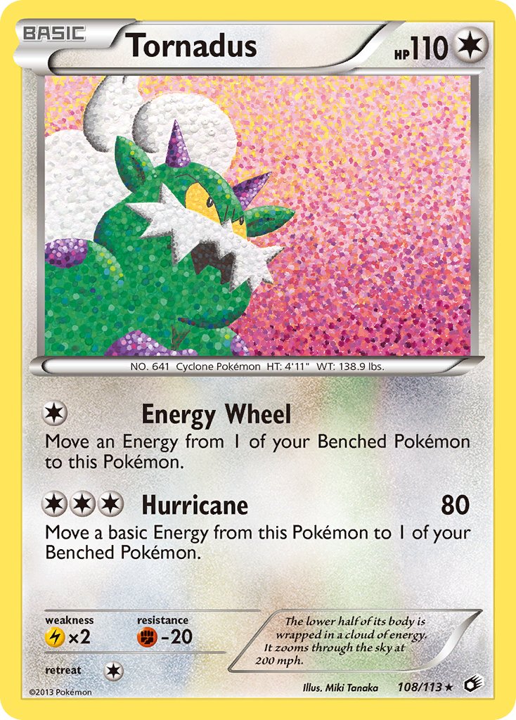 Tornadus 108/113 Holo Rare - MissingNo.