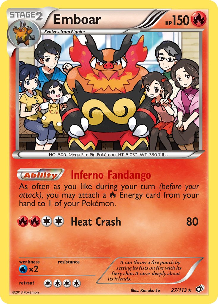 Emboar 27/113 Holo Rare - MissingNo.