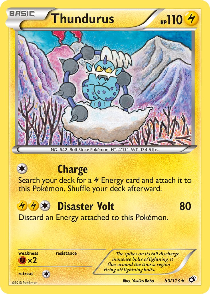 Thundurus 50/113 Holo Rare - MissingNo.