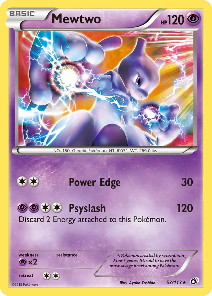 Mewtwo 53/113 Holo Rare - MissingNo.