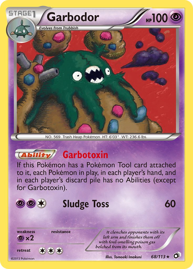 Garbodor 68/113 Holo Rare - MissingNo.