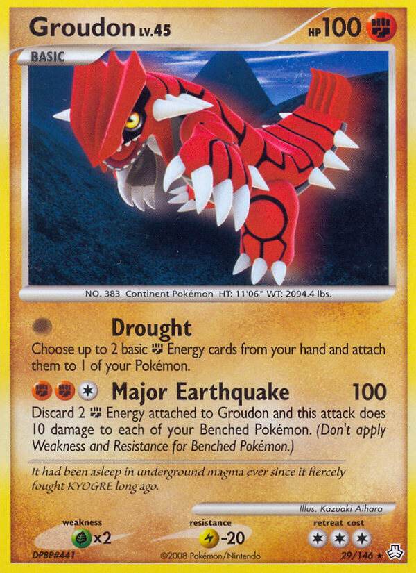 Groudon 29/146 Non-Holo Rare - MissingNo.