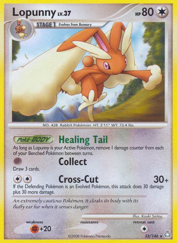 Lopunny 33/146 Reverse Rare - MissingNo.