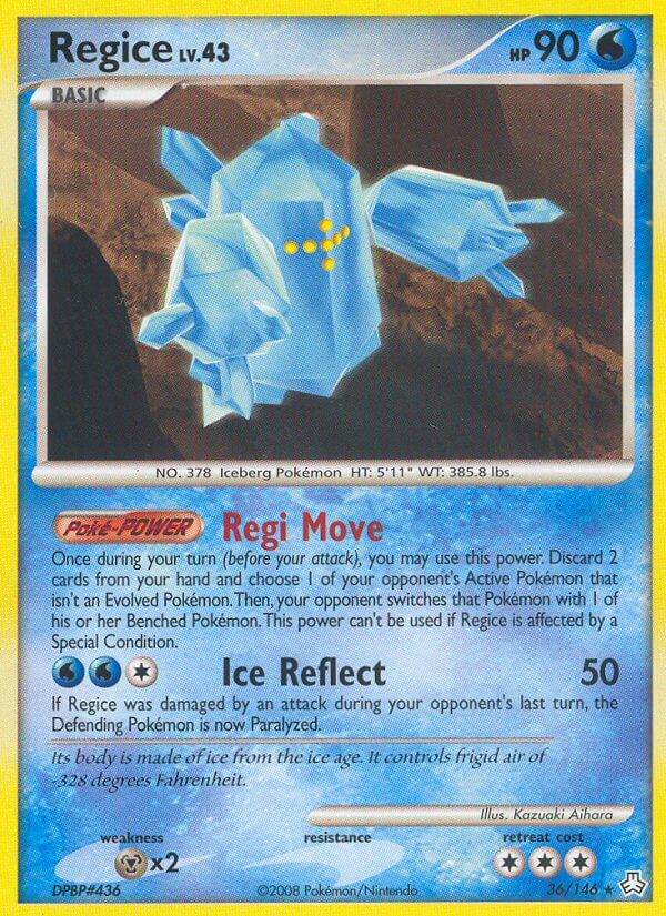 Regice 36/146 Reverse Rare - MissingNo.