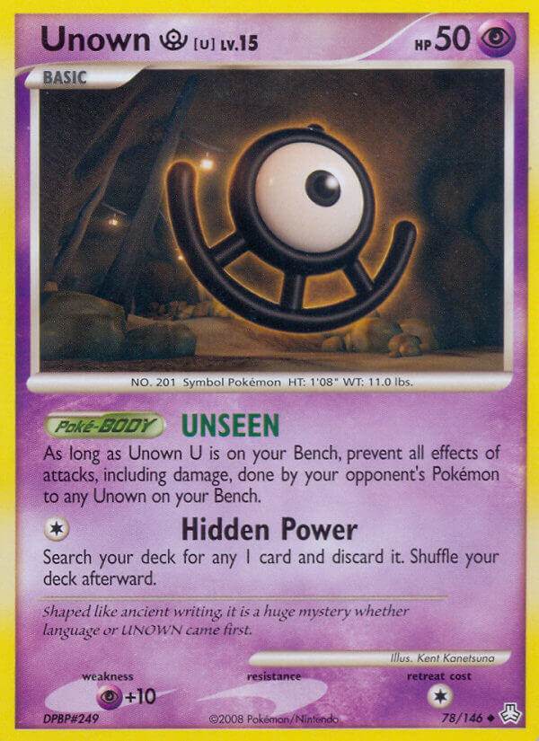 Unown U 78/146 Uncommon - MissingNo.